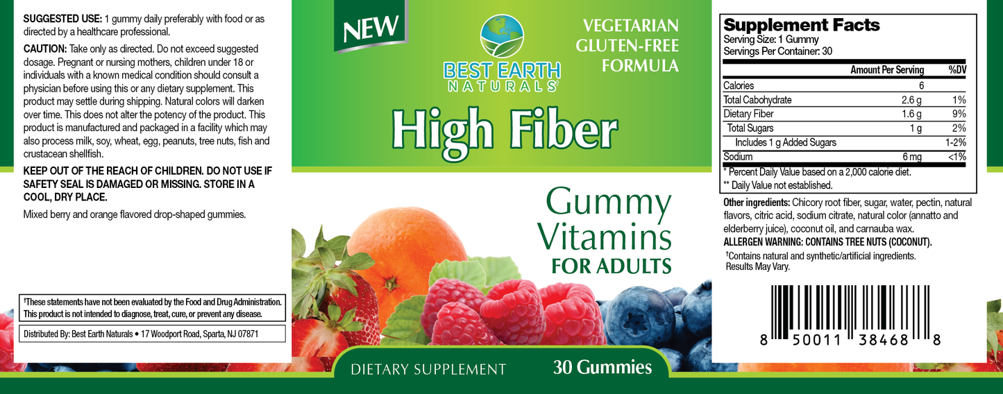 High Fiber Gummy Vitamins