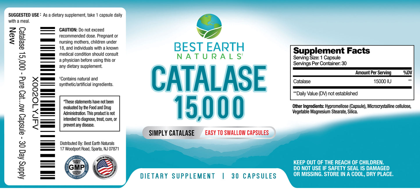 Catalase 15,000 - 30 Day Supply