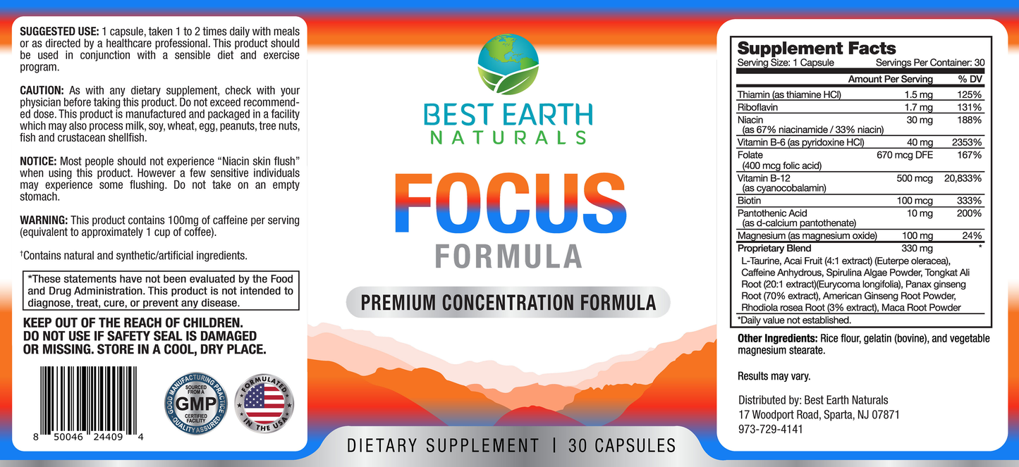 Focus Formula