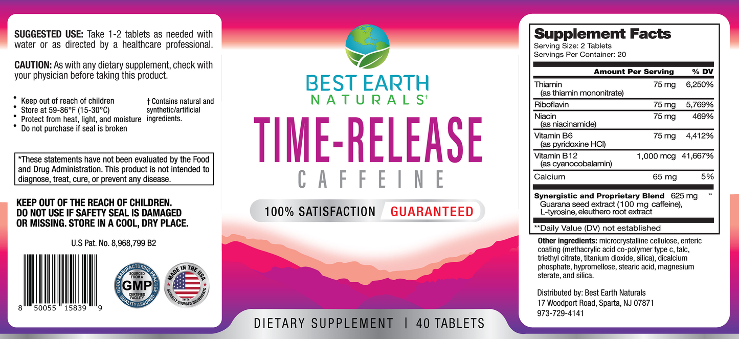 Time-Release Caffeine Supplement