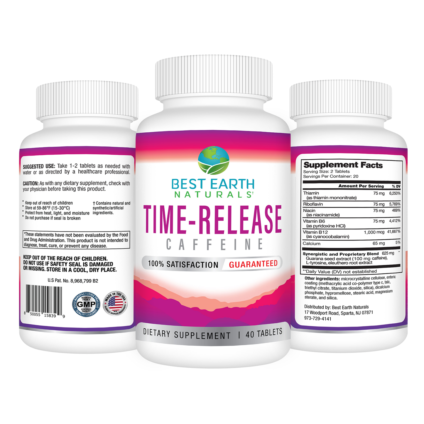 Time-Release Caffeine Supplement