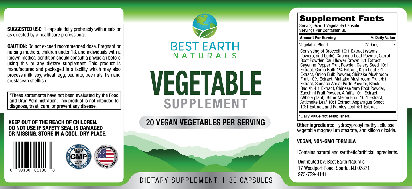 Vegetable Supplement - VEGAN