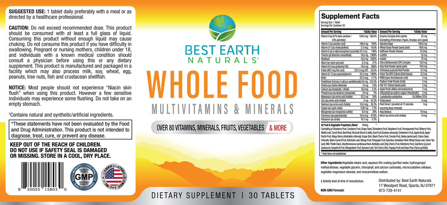 Whole Food Multivitamins & Minerals